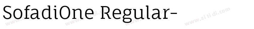 SofadiOne Regular字体转换 SofadiOne Regular字体转换